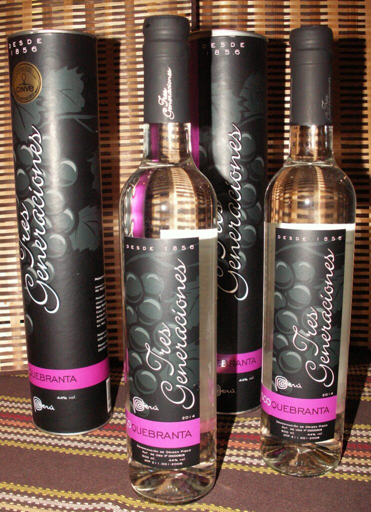 Pisco Quebranta - Tres Generaciones - 500ml bottle